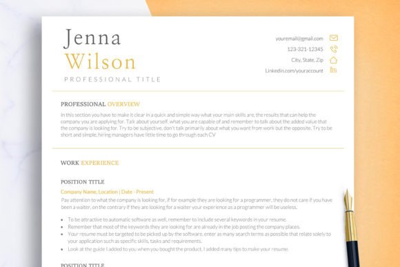 Download ATS Resume Template Word &amp; Google Docs - Resume template Collection
